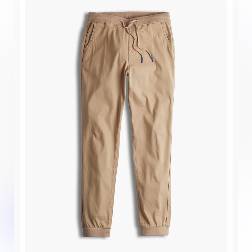 Men's Drawstring Jogger Pants in Khaki